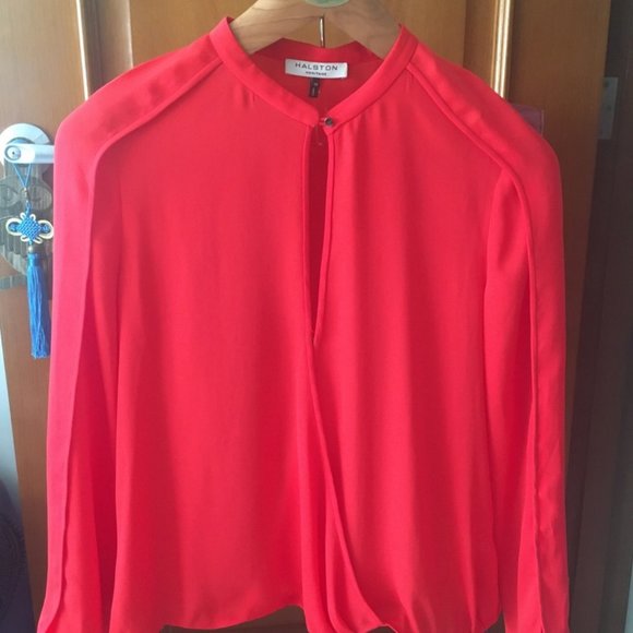 Halston Heritage Silk Blouse - Picture 3 of 11
